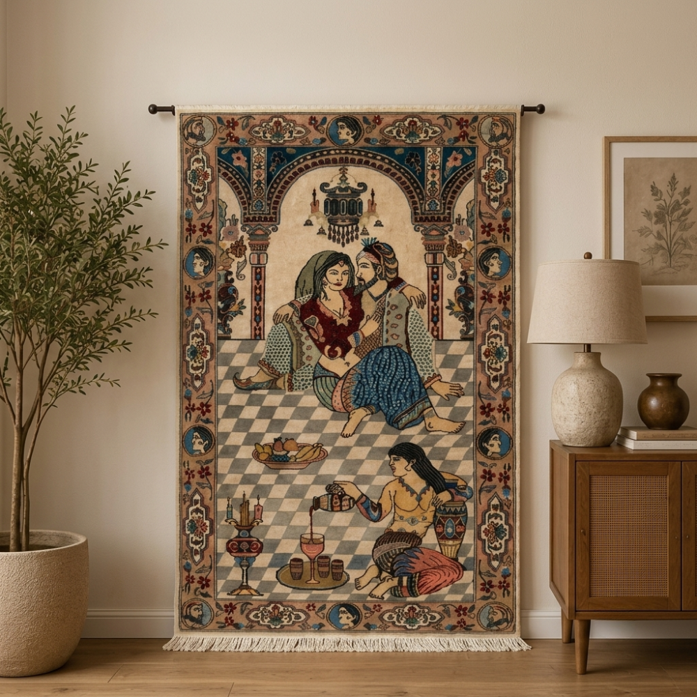 Persian Handmade Wool Rug 5x3 FT