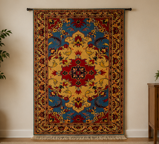 Persian Floral Wool Rug