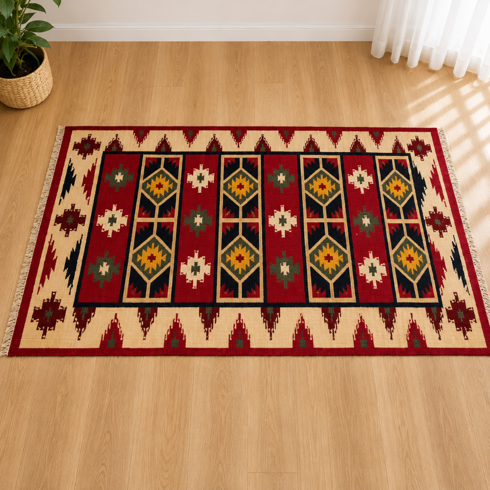 Handwoven Turkish Kilim Rug